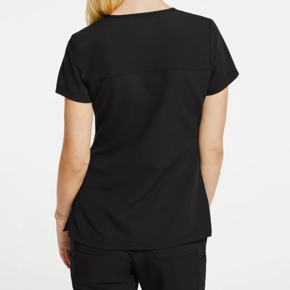 JAANUU 3-pocket V-Neck Pink Scrub Top women's size Large. - Picture 15 of 16